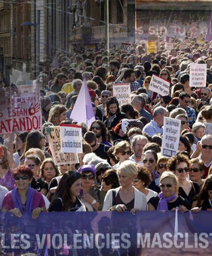 7N Manifestación Feminista Madrid 2015 Contra las violencias machistas